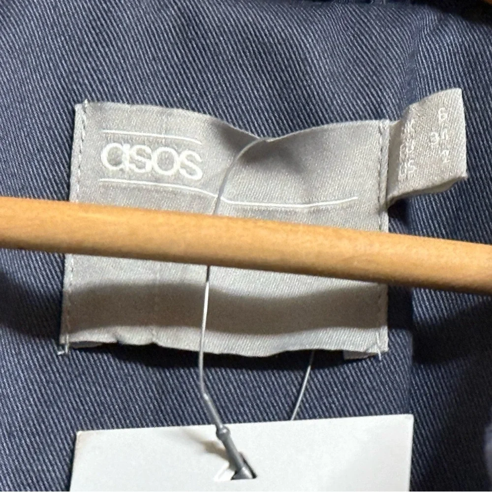 ASOS Dark Gray Trench Coat - Picture 7 of 7